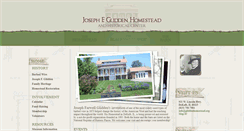 Desktop Screenshot of gliddenhomestead.org